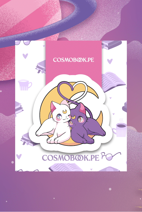 Separador Sailor Moon - Cat Luna Y Artemis Corazón
