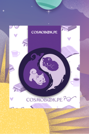 Separador Gato - Yin Yang Morado