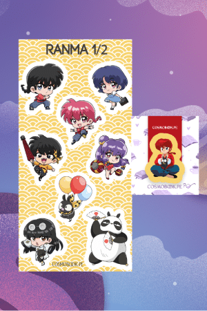 Set de stickers + separador - Ranma 1/2