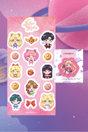 Set de stickers + separador - Sailor moon