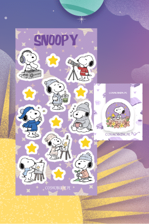 Set de stickers + separador - Snoopy 2.0
