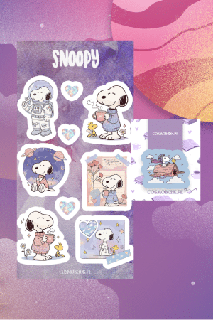 Set de stickers + separador - Snoopy