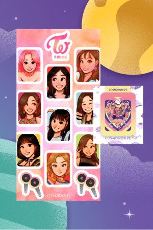 Set de stickers + separador - KPOP Twice