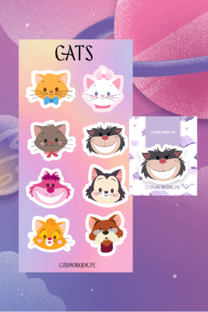 Set de stickers + Separador - Cats