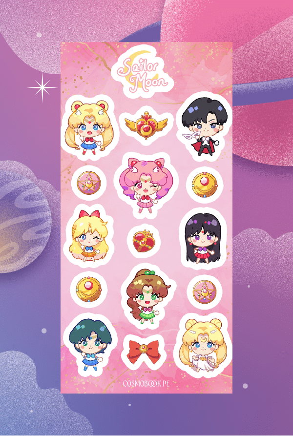 Set De Stickers - Sailor Moon