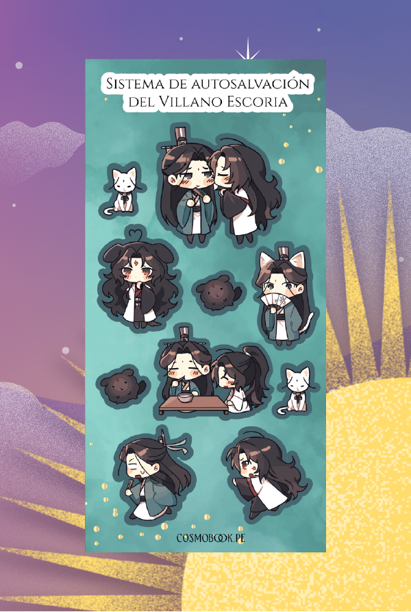 Set de stickers - Sistema de autosalvación del villano escoria