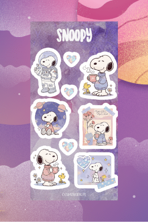 Set de stickers - Snoopy