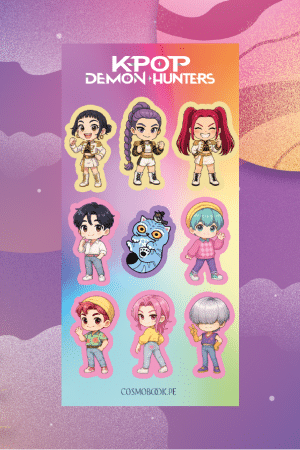 Set de stickers  - KPOP demon hunters Huntrix y Saja Boys