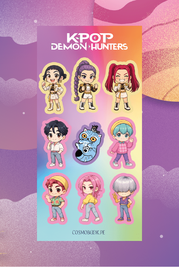 Set De Stickers - Kpop Demon Hunters Huntrix Y Saja Boys