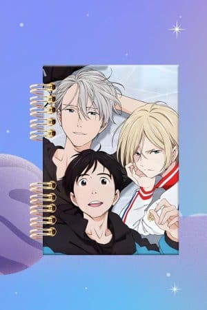 Cuaderno Espiralado - BL Yuri!!! On Ice - Yuri Katsuki, Victor Nikiforov y Yuri Plisetsky.
