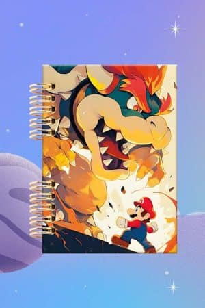 Cuaderno Espiralado - Super Mario - Mario contra Bowser