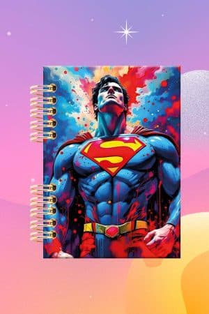 Cuaderno Espiralado -DC - Superman Fondo artístico