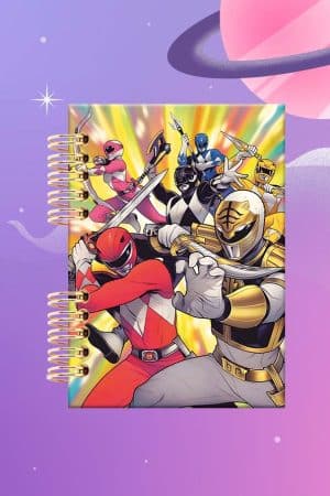 Cuaderno Espiralado - Power Ranger - Fondo Amarillo