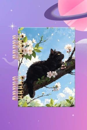 Cuaderno Espiralado -Mascotas - Gato Negro