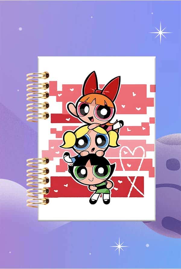 Cuaderno Espiralado - Super Poderosas - Bombón, Burbuja y Bellota 2