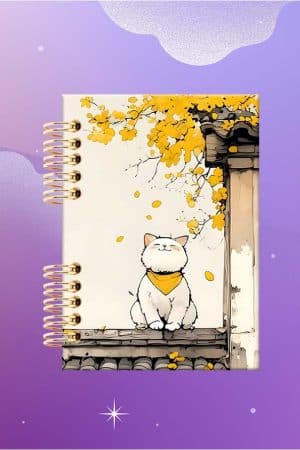Cuaderno Espiralado - Mascota - Gato Blanco