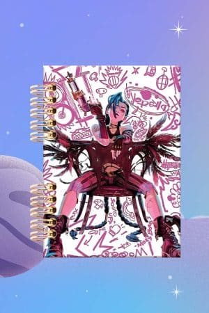 Cuaderno Espiralado - LOL - Jinx