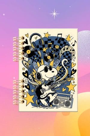 Cuaderno Espiralado - Snoopy - Musico