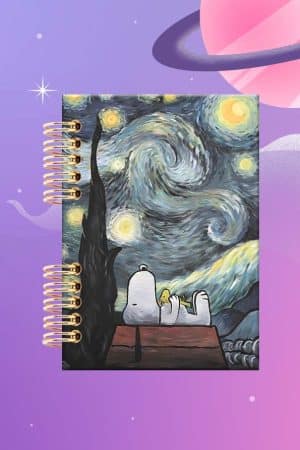Cuaderno Espiralado - Snoopy - Van Gogh