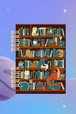 Cuaderno Espiralado - El Señor de los Anillos - Library of t he Ring