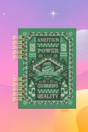 Cuaderno Espiralado - Harry Potter - Casa Slytherin