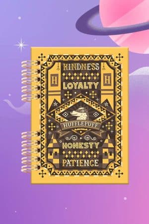 Cuaderno Espiralado - Harry Potter - Casa Hufflepuff