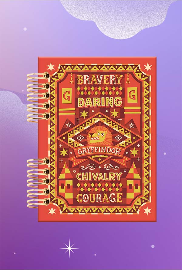 Cuaderno Espiralado - Harry Potter - Casa Gryffindor