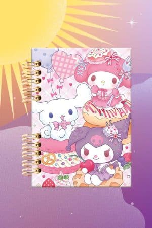 Cuaderno Espiralado - Sanrio - My Melody, Kuromi y Cinnamoroll