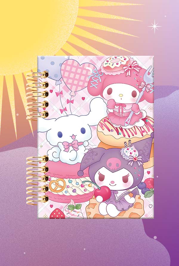 Cuaderno Espiralado - Sanrio - My Melody, Kuromi y Cinnamoroll