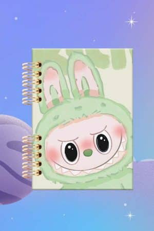Cuaderno Espiralado - Labubu - Verde