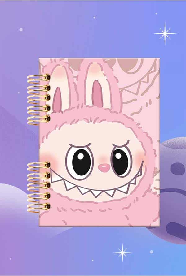 Cuaderno Espiralado - Labubu - Rosado