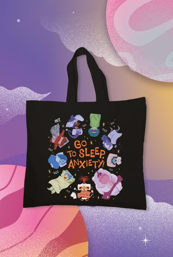 Totebag - Go to Sleep, Anxiety! Intensa-Mente 2.