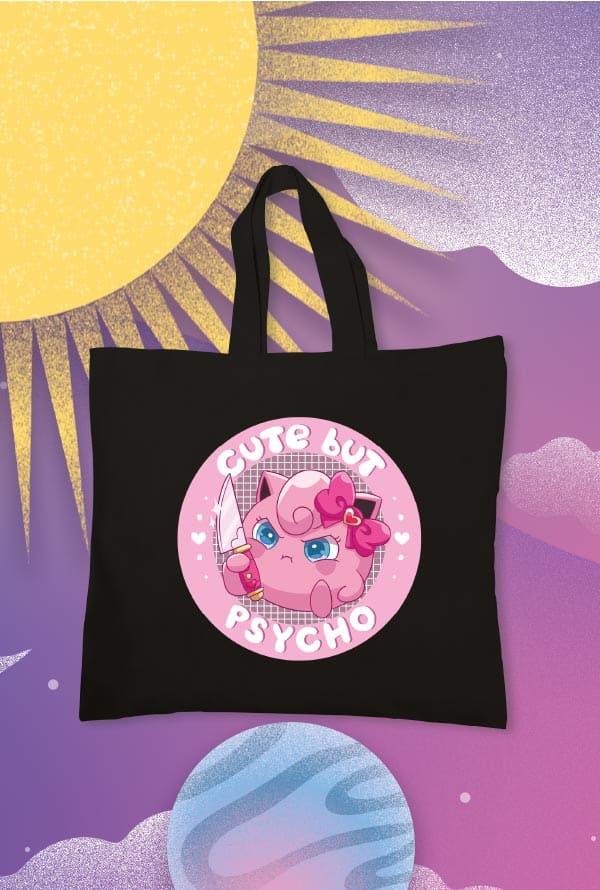 Totebag - Cute Psyco Jigglypuff (TTB)