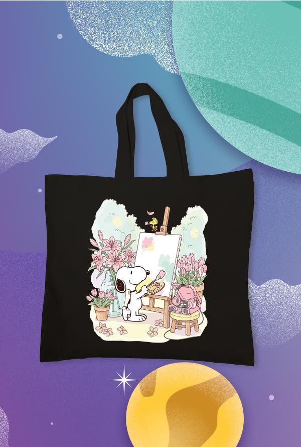 Totebag - Snoopy pintando (TTB)