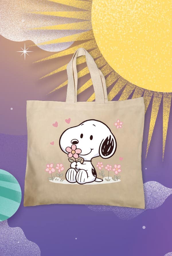 Totebag - Snoopy flor (TTW)