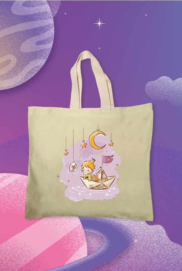 Totebag - El Principito pescando (TTW)