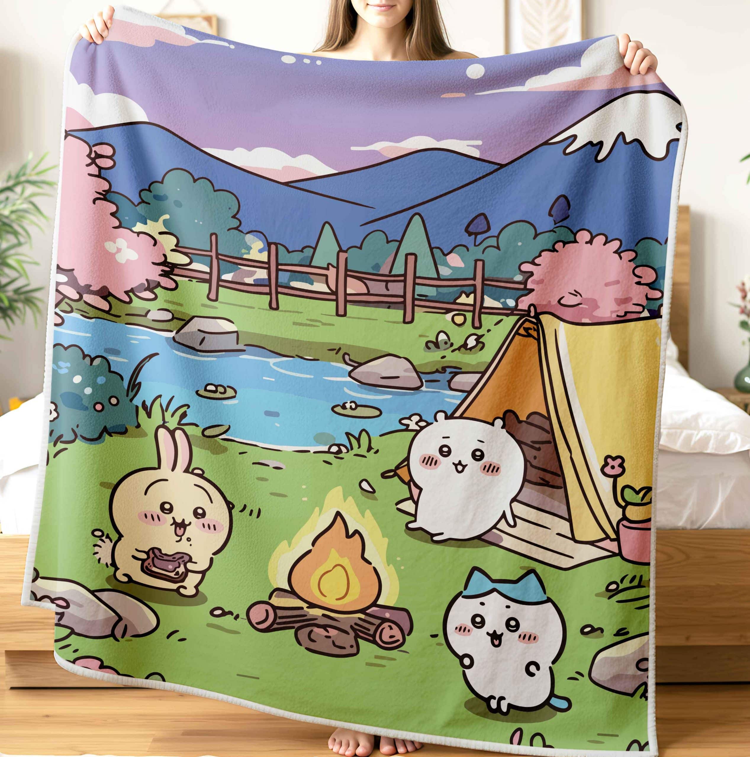 Manta - chiikawa Campamento