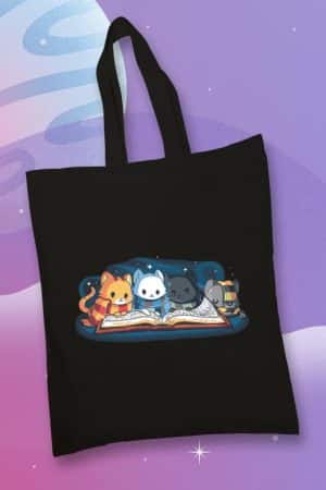 Totebag, Harry Potter Gatos leyendo (TTB)