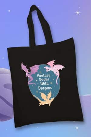 Totebag, Fantasy Books With Dragons (TTB)