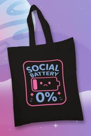 Totebag, Social Battery 0% (TTB)