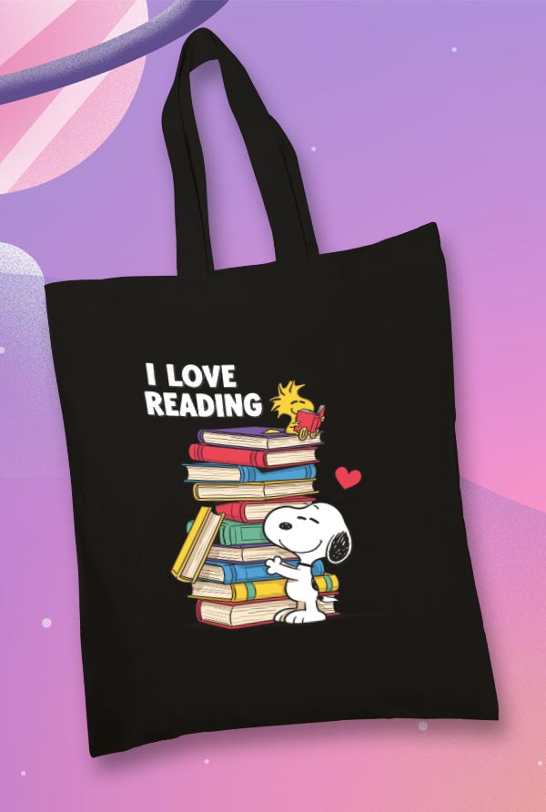 Totebag, Snoopy Life´s I Love Reading (TTB)