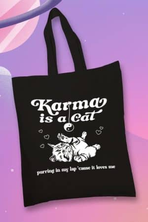 Totebag, Karma is a cat (TTB)