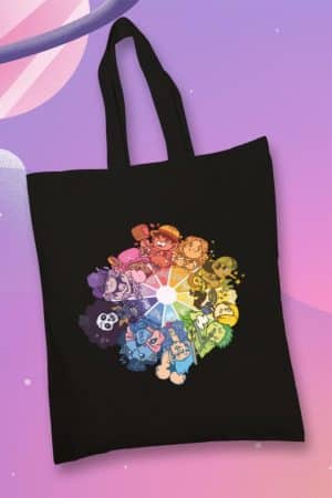 Totebag One Piece Personajes Chibi Círculo Cromático (TTB)