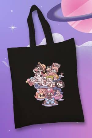 Totebag One Piece Personajes Chibi Círculo Cromático Going Merry (TTB)