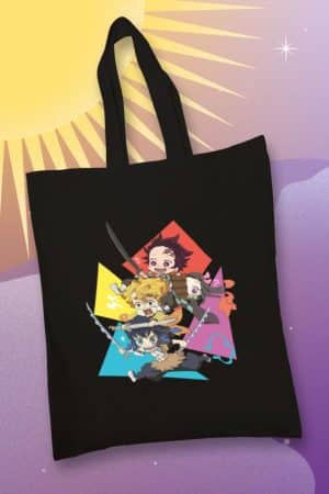 Totebag Demon Slayer Tanjiro, Nezuko, Zenitsu e Inosuke  (TTB)